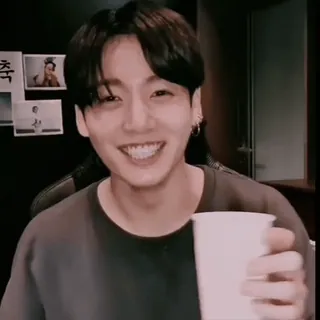 🖤 Jungkook Jungkook, BTS, K-Pop, Sänger, Idol, lächelnd telegram sticker