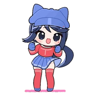 🥳 Anime Mädchen, Kawaii, Niedlich, Cartoon, Sticker, Chibi whatsapp sticker