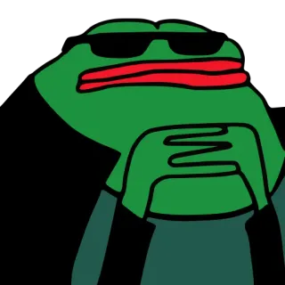 🕴 Pepe the Frog pepe, 青蛙, 表情包, 网络迷因, 酷 whatsapp sticker