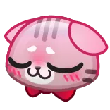 ☺️ kucing, imut, merah muda, hewan, kawaii whatsapp sticker