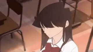 🌟 Komi Shouko Komi Can't Communicate 애니메이션, 소녀, 교복, 코미 양은 커뮤증입니다, 코미 쇼코, 귀여운, 앉아있는 telegram sticker