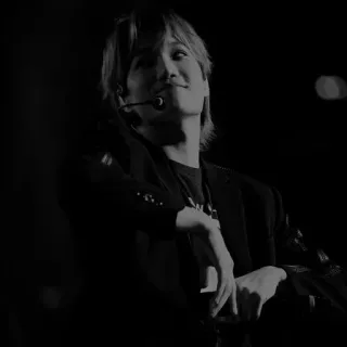 🗼 man, black and white, portrait, singer, microphone, performance whatsapp sticker