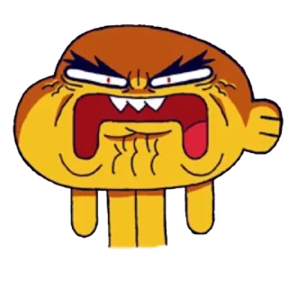 😡 Darwin Watterson The Amazing World of Gumball Dessin animé, En colère, Drôle, Darwin, Gumball, Animé telegram sticker