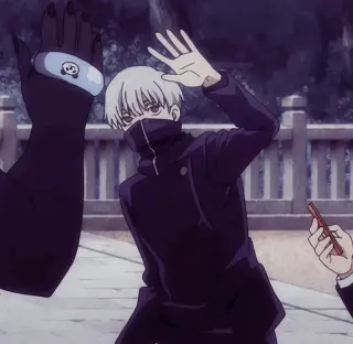 ☁️ Toge Inumaki Jujutsu Kaisen Аниме, Jujutsu Kaisen, Тоге Инумаки, Персонаж, Стикер telegram sticker