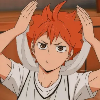 😎 Hinata Shoyo Haikyuu!! Anime, Haikyuu, Hinata Shoyo, Anime sportivo, Pallavolo, Cartone animato, Divertente, Carino telegram sticker