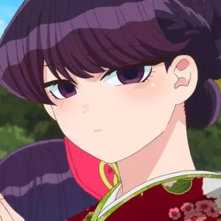 🙂 Shouko Komi Komi Can't Communicate Anime, Fille, Komi cherche ses mots, Écolière, Manga, Komi whatsapp sticker