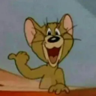 💗 Jerry Mouse Tom and Jerry Dessin animé, Souris, Drôle, Personnage, Humour, Animal whatsapp sticker