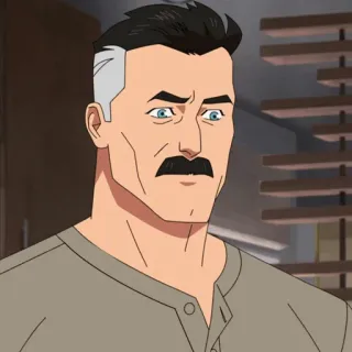 🌐 Omni-Man Invincible Superheld, Viltrumite, Invincible, Cartoon, Animation, Bösewicht telegram sticker
