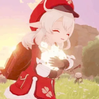 💗 Klee Genshin Impact 动漫, 游戏, 可莉, 原神, 可爱, 精灵 telegram sticker