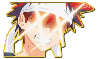 🤩 Anime, Manga, Ausdruck, Cartoon, Wütend, Entschlossen telegram sticker