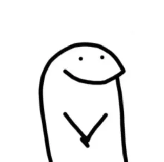 😊 стикер, милый, персонаж, простой, каракули whatsapp sticker