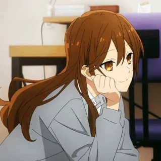 🍁 Hori Kyouko Horimiya 애니메이션, 소녀, 호리, 귀여운, 호리미야, 캐릭터, 만화 telegram sticker