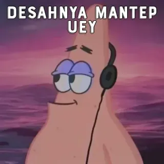 🌟 Patrick Star Spongebob Squarepants DESAHNYA MANTEP UEY Patrick Stella, Spongebob, Cartone animato, Meme telegram sticker