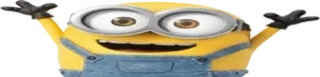 🎉 Minion Despicable Me การ์ตูน, แอนิเมชั่น, สีเหลือง, มีความสุข, ตลก telegram sticker