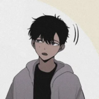 🗝 Anime, Garçon, Personnage, Sweat à capuche telegram sticker