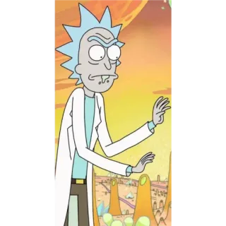 😠 Rick Sanchez Rick and Morty Rick and Morty, Rick Sanchez, phim hoạt hình, hoạt hình người lớn, khoa học viễn tưởng telegram sticker