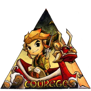 🙂 Link The Legend of Zelda COURAGE videogioco, coraggio, link, zelda, nintendo, avventura telegram sticker