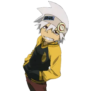 😁 Soul Eater SOUL Anime, Cartoon, Animation, Figur, Seele whatsapp sticker