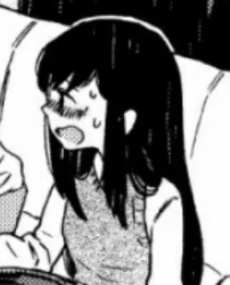 😓 Manga, Anime, Expresión, Impactada, Chica whatsapp sticker