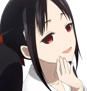 😏 Kaguya Shinomiya Kaguya-sama: Love Is War Аниме, Кагуя-сама, Любовь это война, Синомия, Персонаж telegram sticker