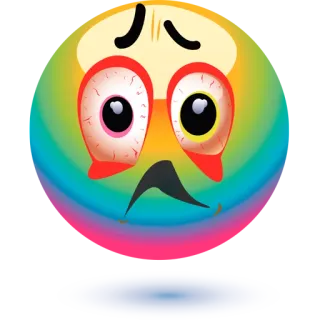 😱 Emoji, smutny, zmęczony, nieszczęśliwy, twarz, wyraz twarzy telegram sticker