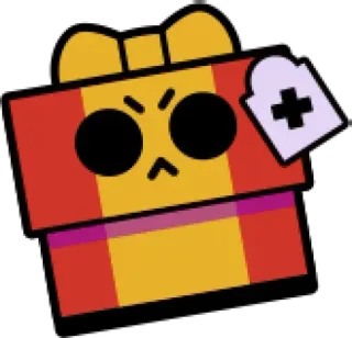 🎁 geschenkdoos, boos, cartoon, doos, cadeau telegram sticker