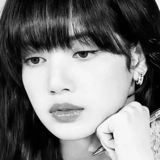 🌟 Lisa osoba, kobieta, piosenkarka, kpop, idol, blackpink, celebrytka, portret telegram sticker