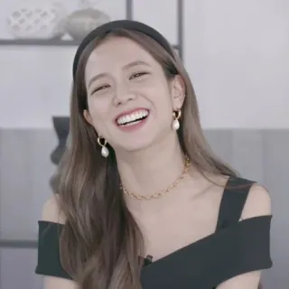 🐤 Jisoo Jisoo, Blackpink, K-Pop, Coreana, Cantora, Celebridade, Feminino whatsapp sticker