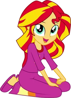 🙃 Sunset Shimmer My Little Pony サンセットシマー, マイリトルポニー, アニメ, 女の子, 友情, ポニー whatsapp sticker