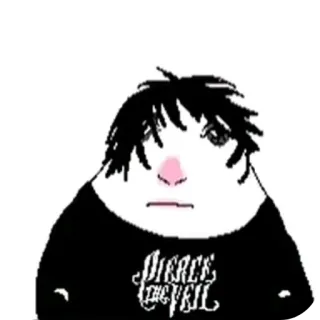 👄 Wojak PIERCE THE VEIL telegram sticker