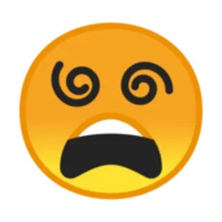😵 emoji, dizzy, expression, face, spiral eyes telegram sticker