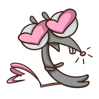 🥰 topo, carino, amore, cuori, animale, cartone animato telegram sticker