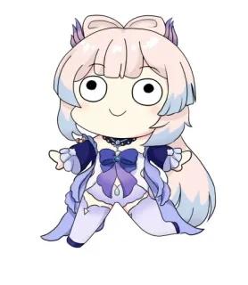 🙂 Kokomi Genshin Impact Anime, Spiel, Süß, Kokomi, Genshin Impact telegram sticker