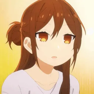 🕰 Hori Kyouko Horimiya 애니메이션, 여자, 호리미야, 호리 쿄코, 만화, 만화영화 telegram sticker