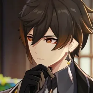 🤔 Zhongli Genshin Impact чжун ли, genshin impact, персонаж, аниме, видеоигра telegram sticker