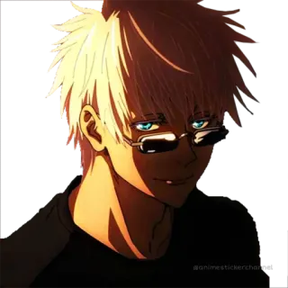 😎 Gojo Satoru Jujutsu Kaisen Anime, Sticker, Gojo, Jujutsu Kaisen, Personnage, Homme telegram sticker