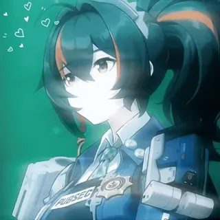 🎲 Anime, Charakter, Polizei, Uniform, Beamter telegram sticker