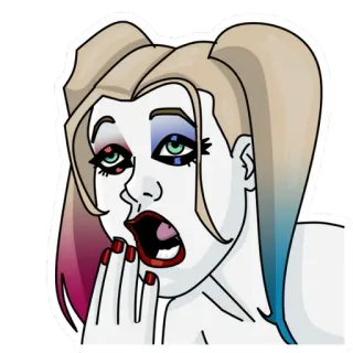 😫 Harley Quinn Harley Quinn, DC Comics, Superschurk, Comics, Cartoonfiguur telegram sticker