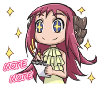 😍 NOTE
NOTE อนิเมะ, การ์ตูน, สมุดโน้ต, ดินสอ, การเขียน, ประกาย, น่ารัก telegram sticker