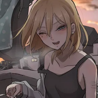 🥴 anime, manga, girl, character, illustration, art telegram sticker