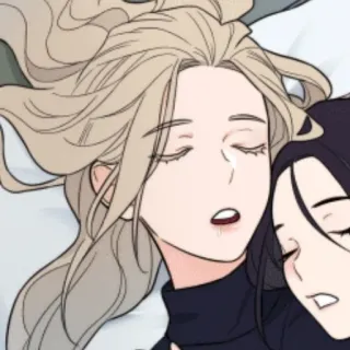♥️ anime, dormindo, desenho animado, descansando telegram sticker