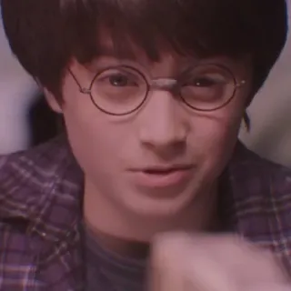 🦁 Harry Potter harry potter, daniel radcliffe, mago, magia, gafas, película, personaje whatsapp sticker