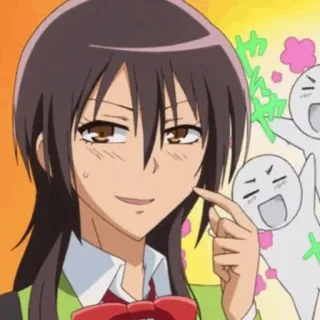 🍂 Misaki Ayuzawa Kaichou wa Maid-sama! Anime, Kartun, Maid Sama, Misaki Ayuzawa, Manga, Lucu telegram sticker