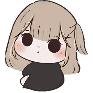 🐼 Chibi, Gadis, Kartun, Imut, Anime, Ilustrasi telegram sticker