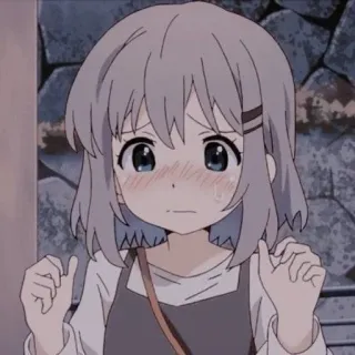 🌟 anime, girl, cute, sad, crying telegram sticker