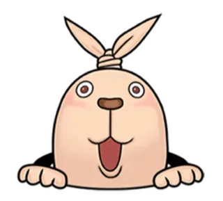 😜 животное, мультфильм, персонаж, милый, талисман telegram sticker