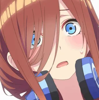 🐾 Miku Nakano The Quintessential Quintuplets Anime, Manga, The Quintessential Quintuplets, Miku Nakano telegram sticker