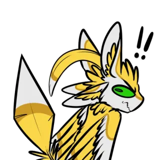‼️ Desenho animado, Animação, Raposa, Furry telegram sticker