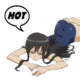 🥵 HOT anime, cartoon, character, hot, woman telegram sticker