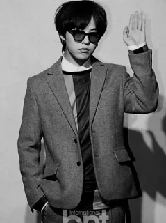 🍾 person, sunglasses, suit, fashion, korean telegram sticker